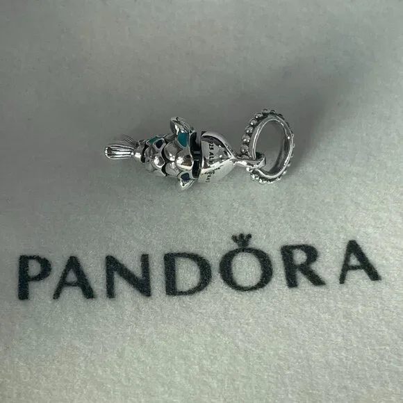 Pandora Blue Scaled Fish Dangle Charm